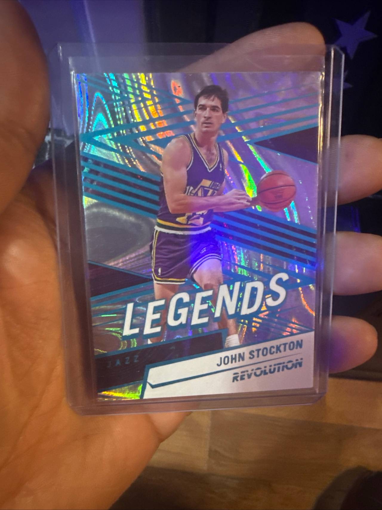 2024-2025 Panini Revolution Legends John Stockton swirl /45