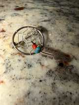 Vintage Sterling Silver Dreamcatcher Brooch Pin - Image 2