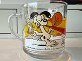 Vintage McDonald's Garfield Glass Mug - Hammock - Image 2