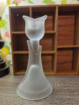 Partylite Frosted Glass Tulip Candle Holder - Image 3