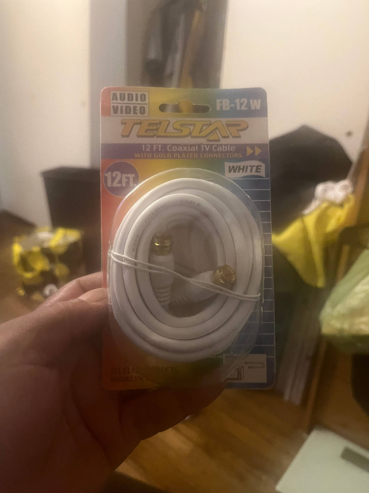 Telstar 12 Ft. Coaxial TV Cable