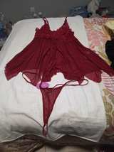 Avenue Lace Trim Babydoll Lingerie Set - Image 2