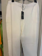 The Upside White Knit Drawstring Pants - Image 1