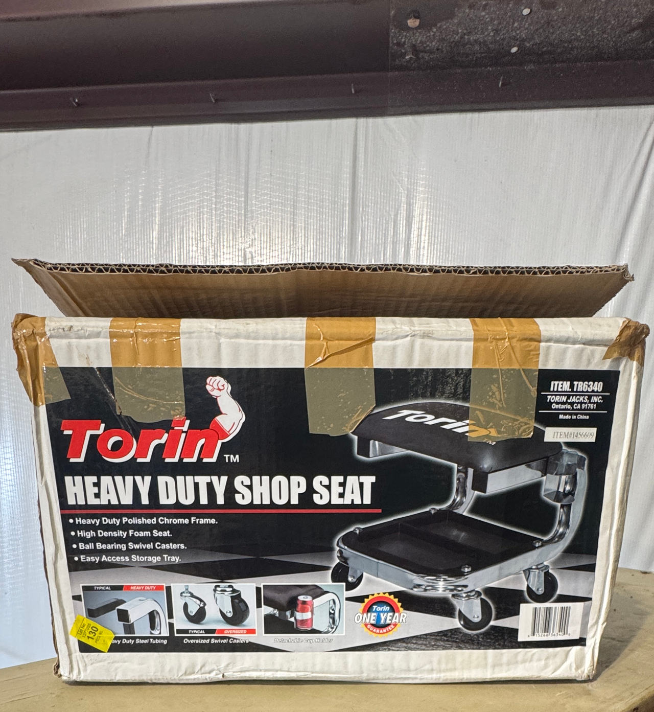 Torin TR6340 Heavy Duty Shop Seat (NEW)