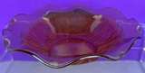 Jeannette Iris and Herringbone Marigold Carnival Glass Bowl - Image 1