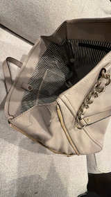 Kate Spade Taupe Leather Chain Link Shoulder Bag - Image 3