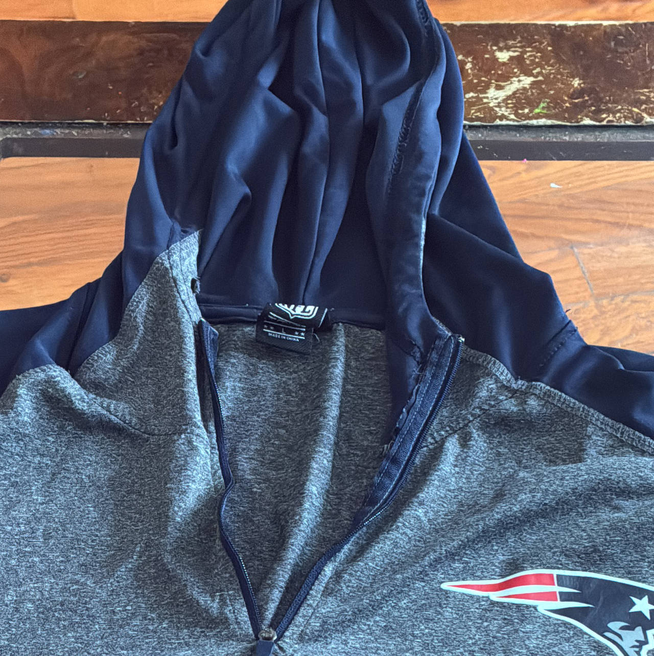 NFL New England Patriots Quarter-Zip Performance Hoodie