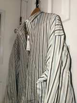Ralph Lauren Blue White Striped Large Oxford Long Sleeve Shirt - Image 3