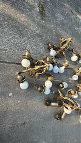 Vintage Ornate Brass Wall Sconces Lot - Image 2