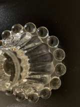 Fenton Clear Hobnail Glass Candle Holder - Image 2