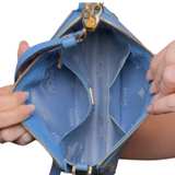 MCM Mini Pouchette Shoulder Bag in Blue Leather - Image 7