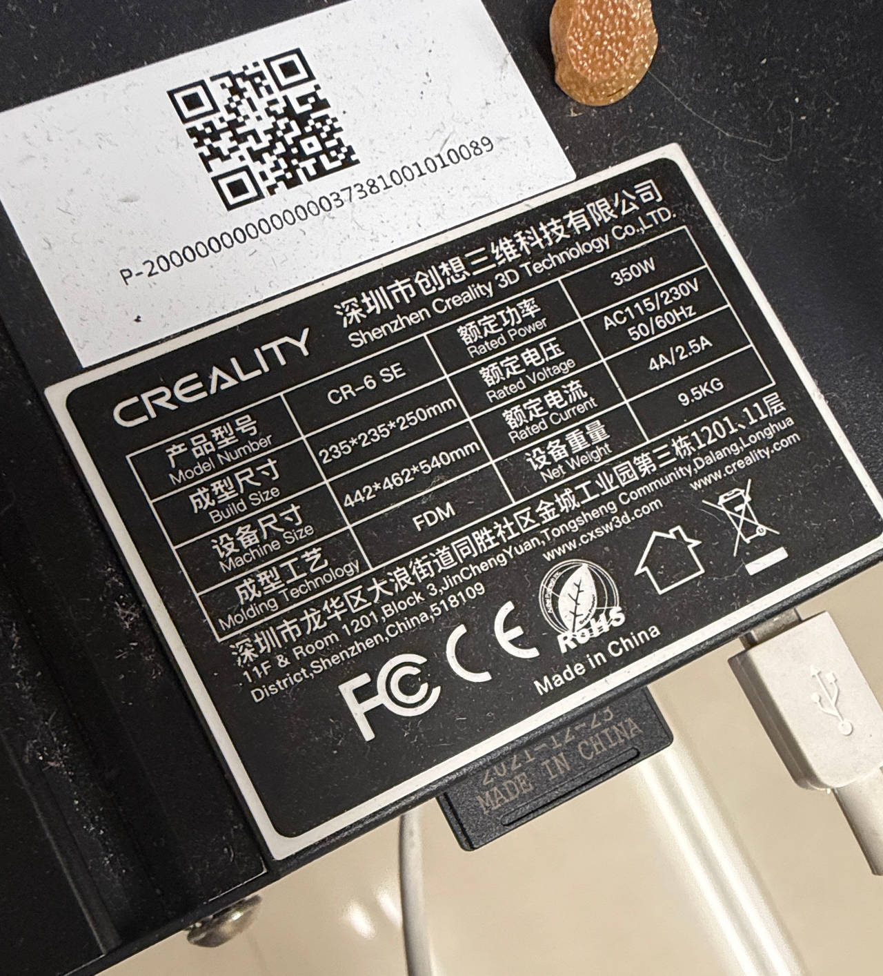 Creality CR-6 SE FDM 3D Printer