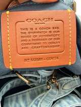 Coach Denim Rowan Satchel Crossbody NWOT - Image 4