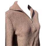 Jessica Simpson Sweater Women’s Size M Quarter Zip Ribbed Mock Neck - Image 8
