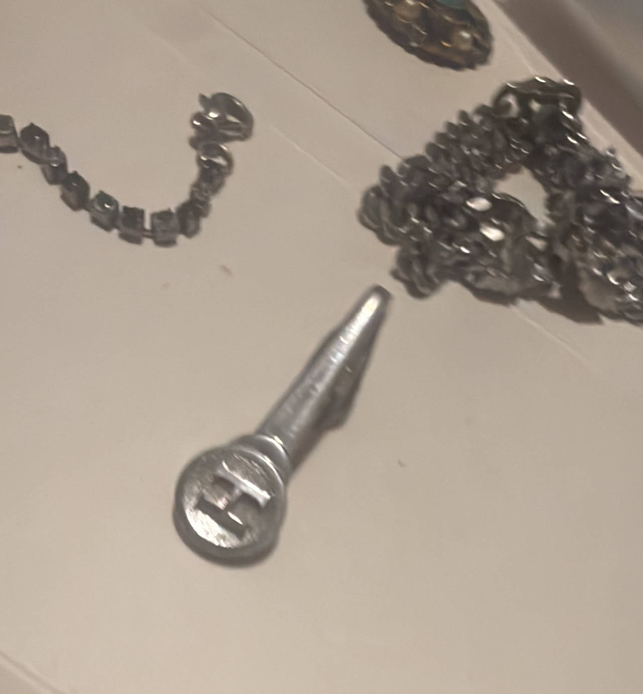Vintage Initial H Tie Clip