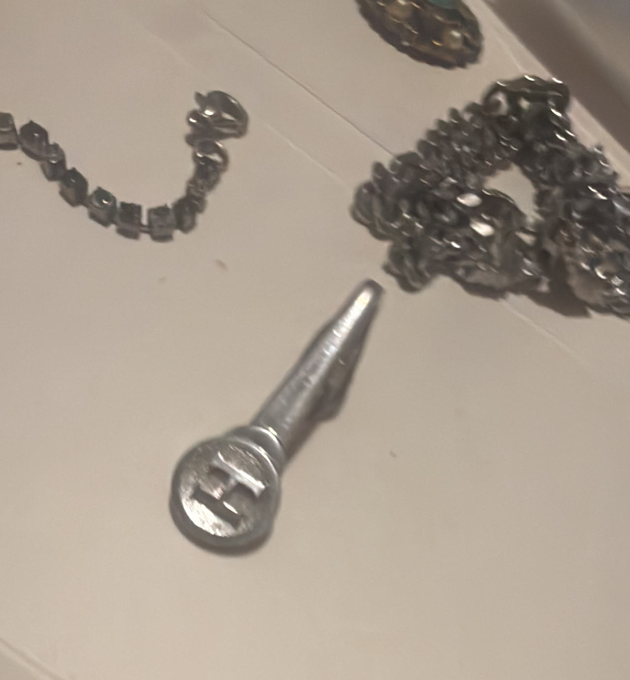 Vintage Initial H Tie Clip
