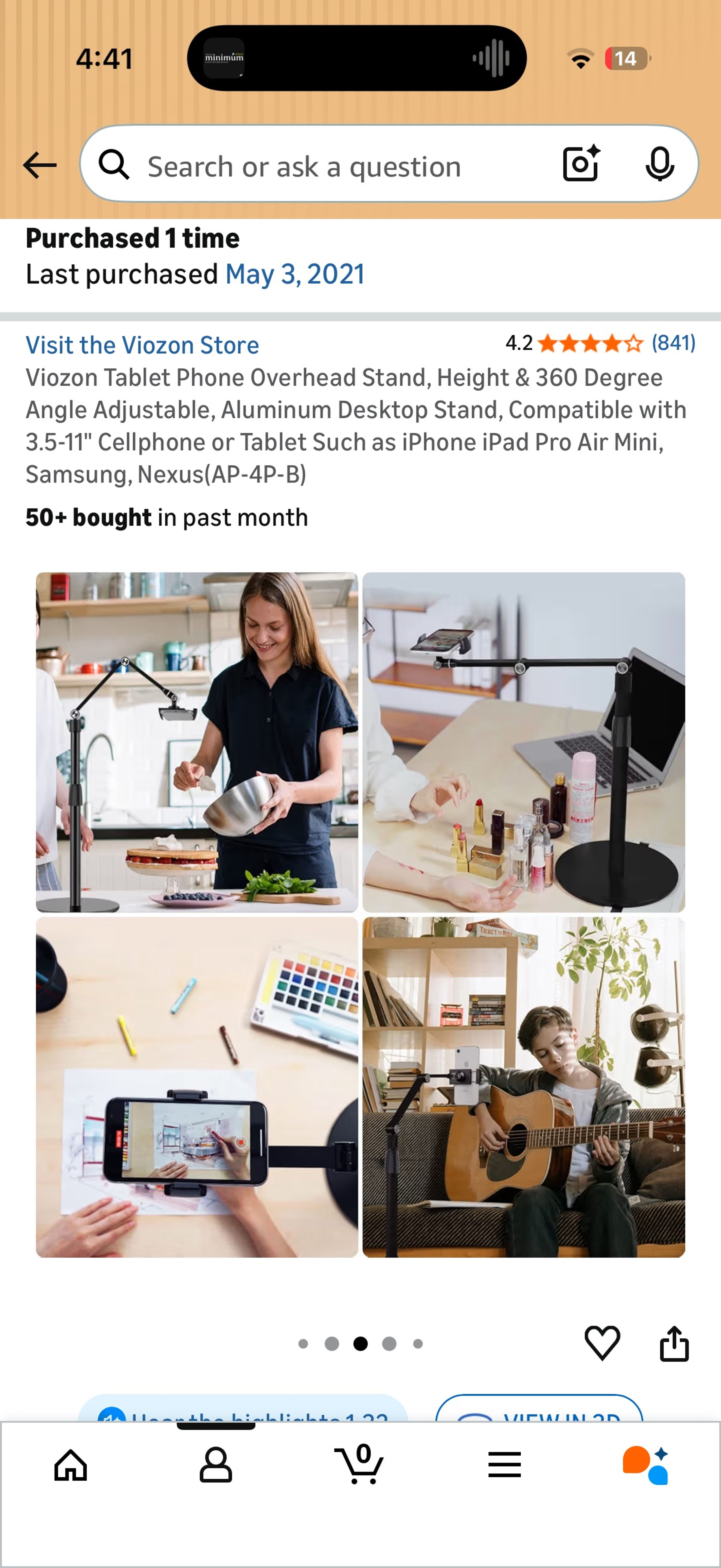 Viozon Universal Tablet Floor Kiosk (Black) - Image 5