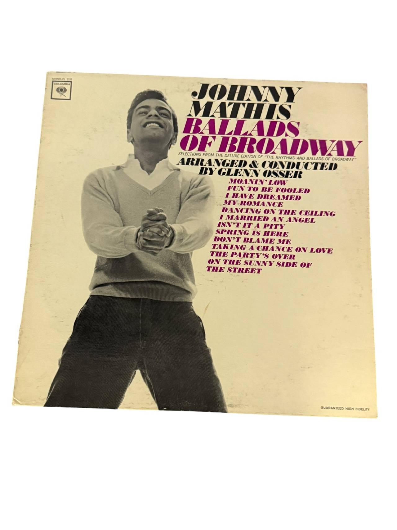 Johnny Mathis - Ballads of Broadway Vinyl LP