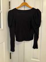 Reformation V Neck Top Black Womens Size Medium - Image 2