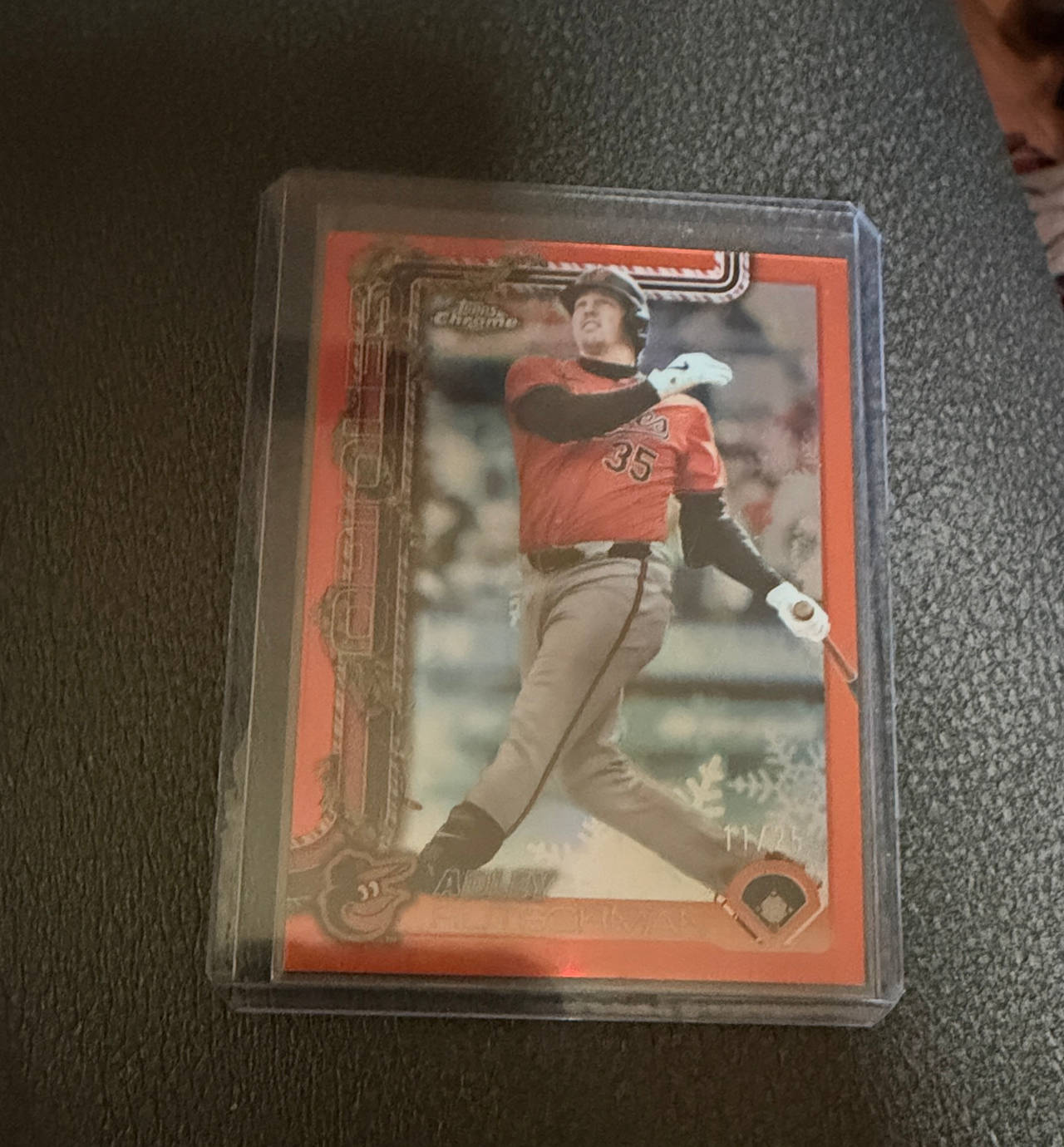 2023 Topps Chrome Holiday Adley Rutschman Red Refractor /25 #HWC-1