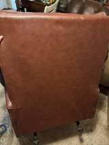 Lane Furniture Brown Leather Overstuffed Recliner - Image 4