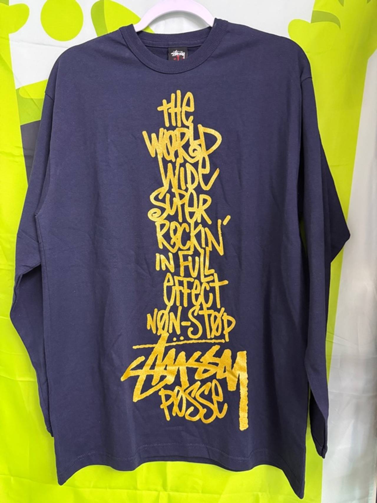 Stussy Landin Long Sleeve Tee Navy