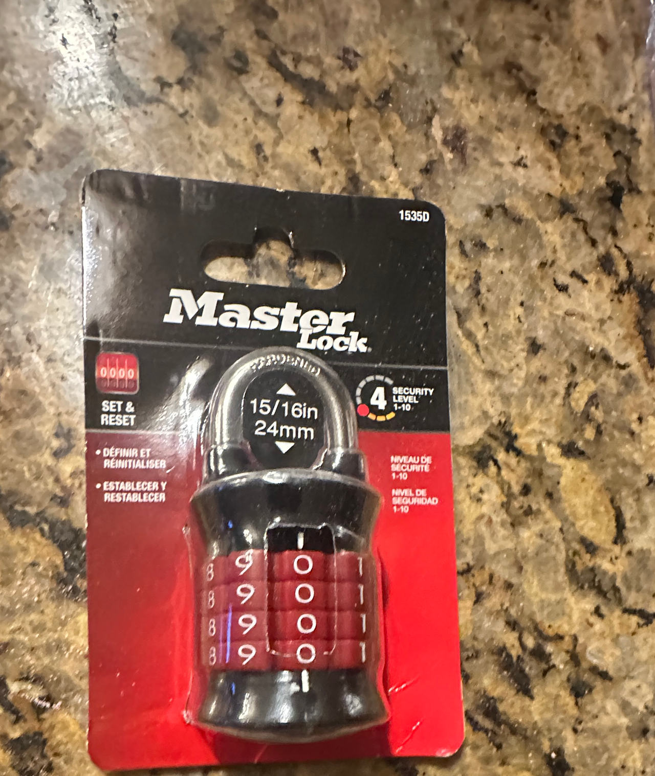Master Lock 1535D Combination Padlock