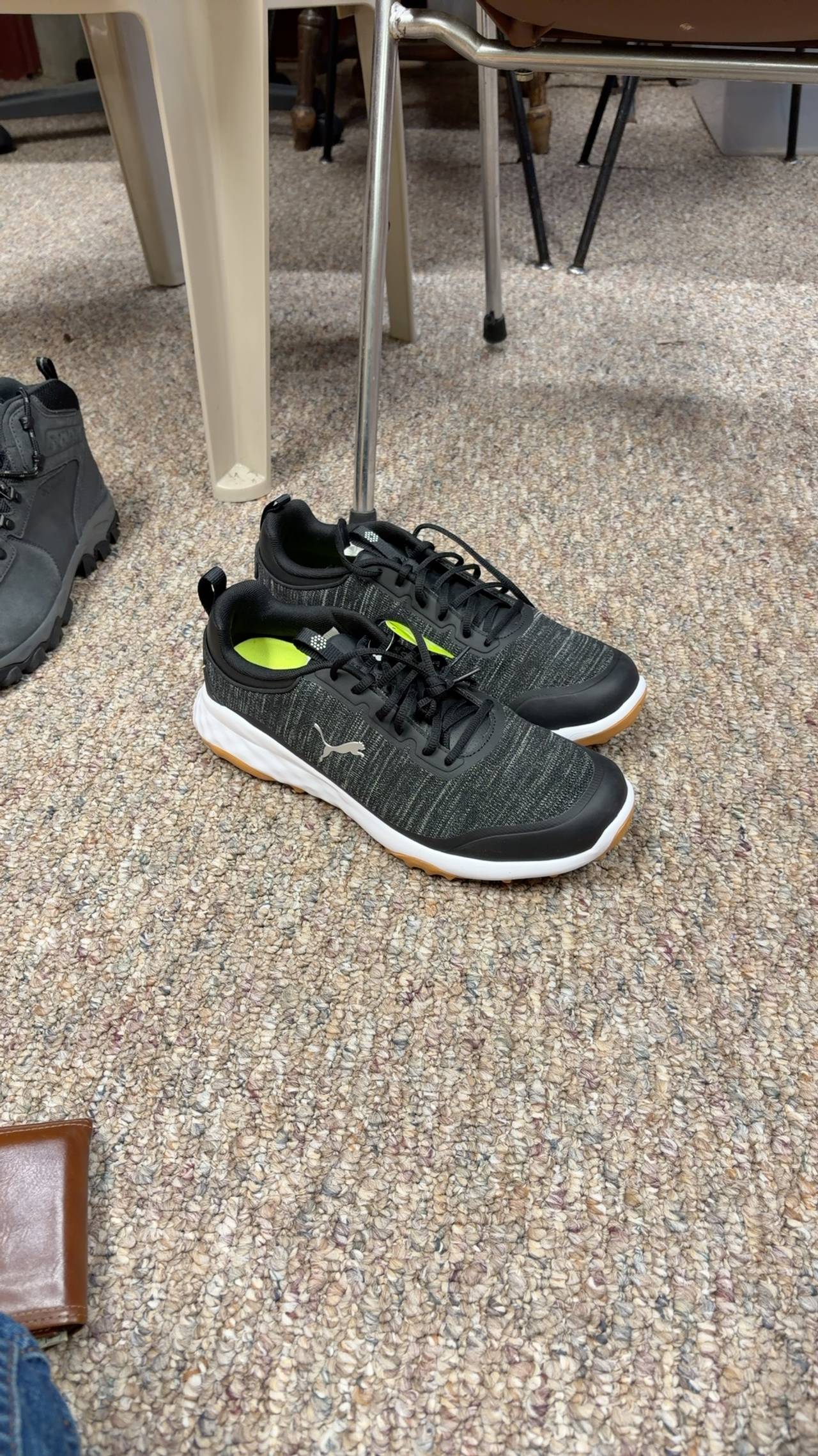 Puma Fusion Pro Golf Shoes Black/Silver
