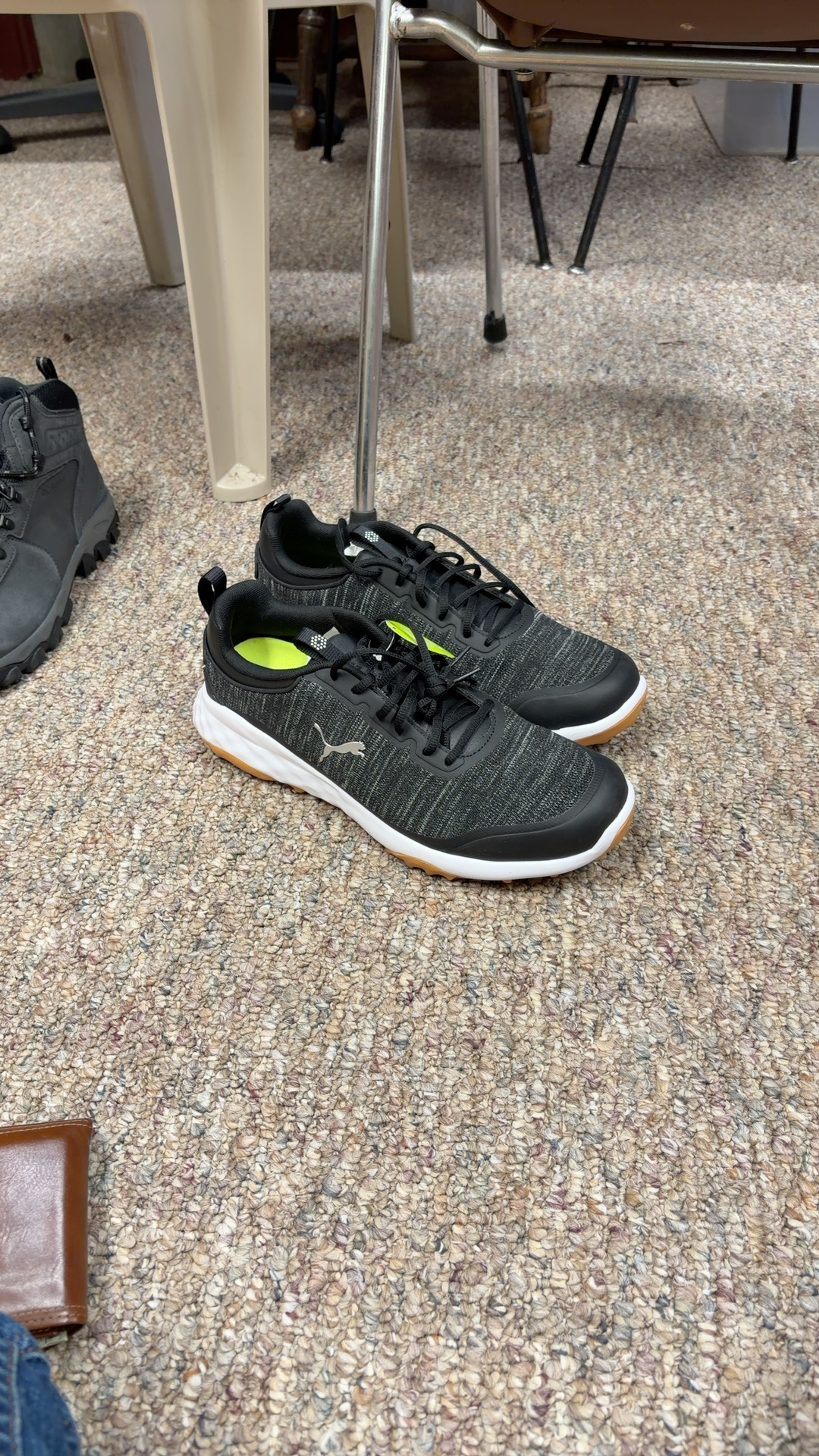 Puma Fusion Pro Golf Shoes Black/Silver