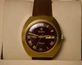 Zodiac SST 36000 Automatic – Maroon Dial, Day/Date, Swiss Vintage - Image 1