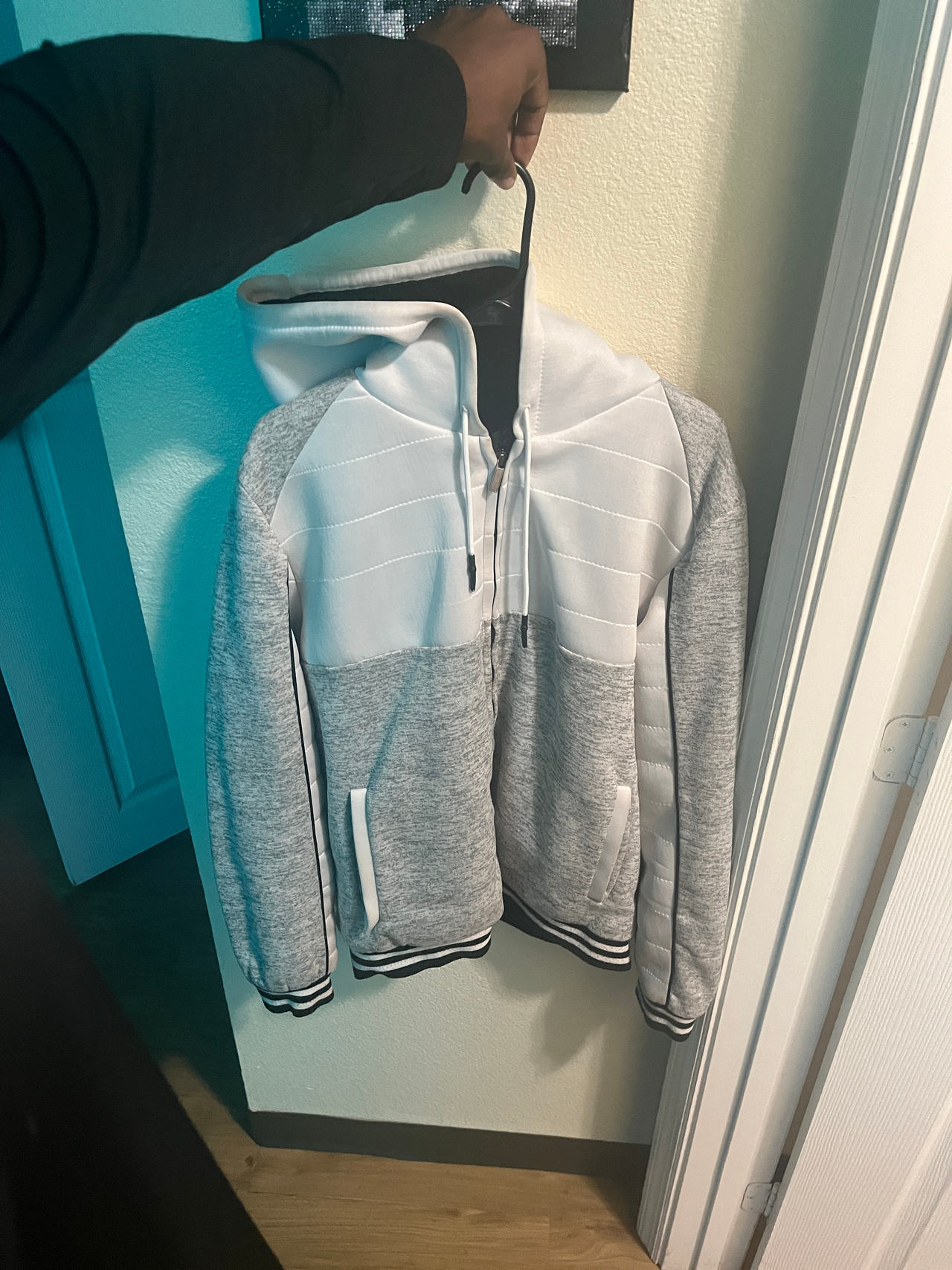 Men's Colorblock Zip-Up Hoodie