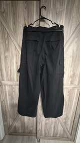 Sofia Vergara Black Wide Leg Cargo Pants Womens 16P - Image 4