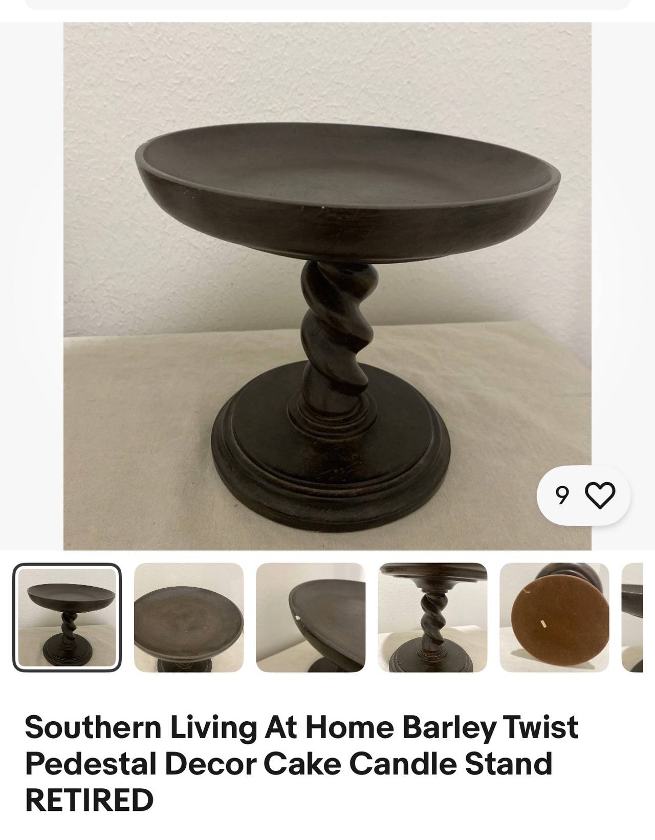 Southern Living At Home Barley Twist Pedestal Stand