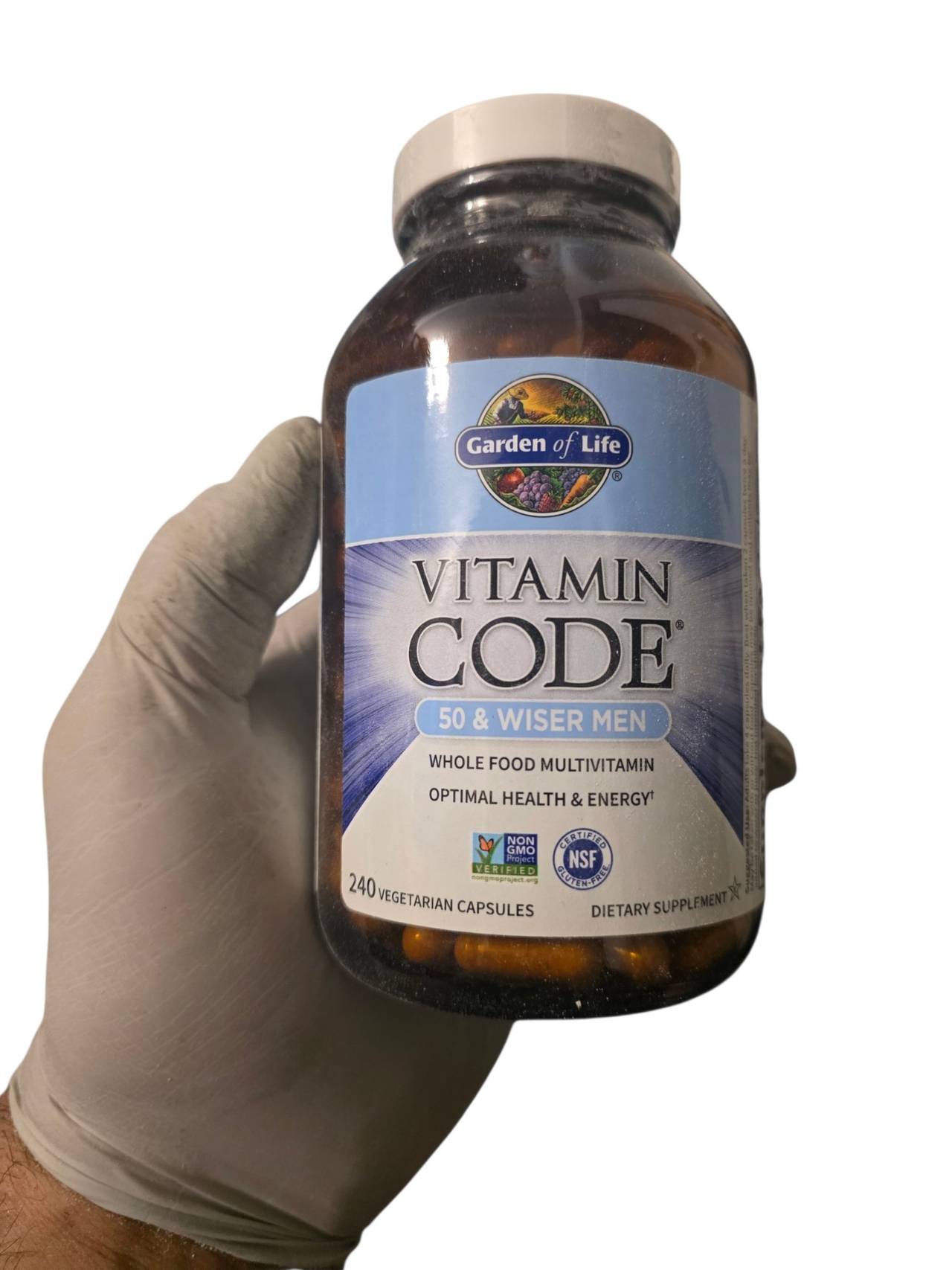 Garden of Life Vitamin Code 50 & Wiser Men 240 Capsules