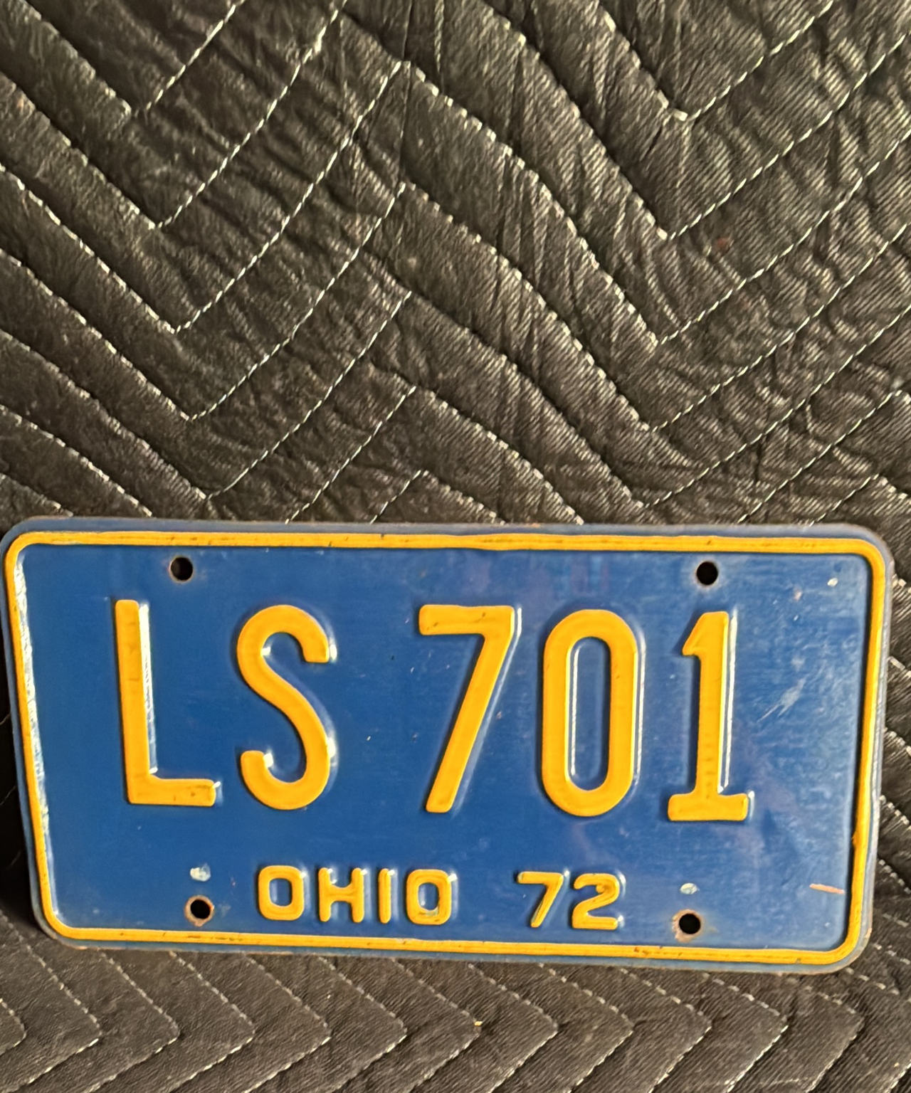 1972 Ohio License Plate