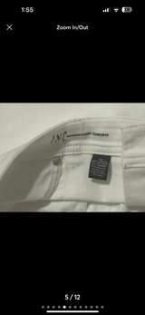 White Fringe Hem Jeans - Image 5