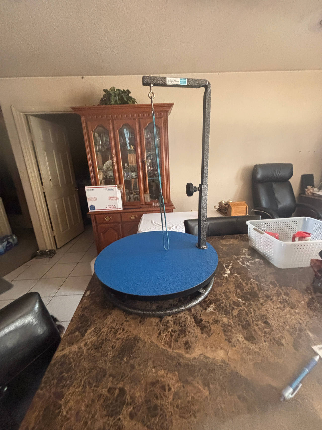 Grooming Table Arm with Rotating Table