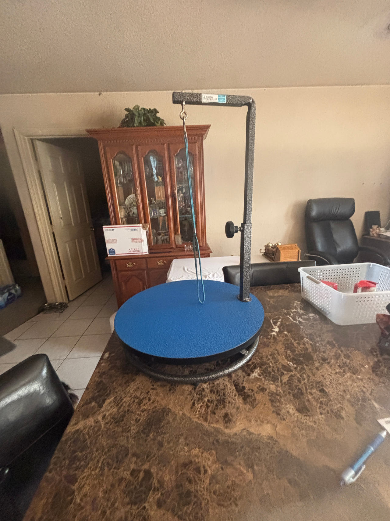 Grooming Table Arm with Rotating Table