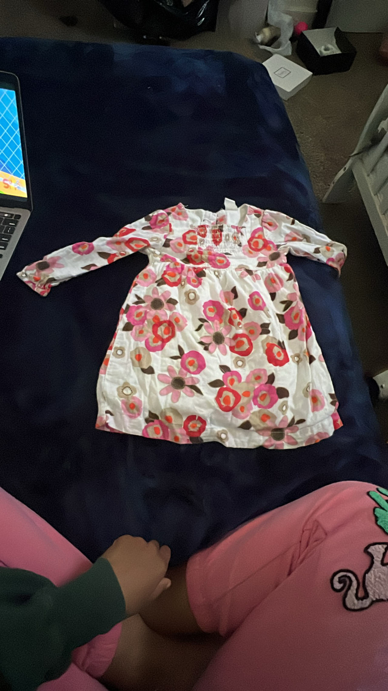 Long Sleeve Floral Baby Dress