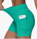 The gym people high waist tummy control 5 inch yoga shorts 2 pockets sz Medium - Image 3
