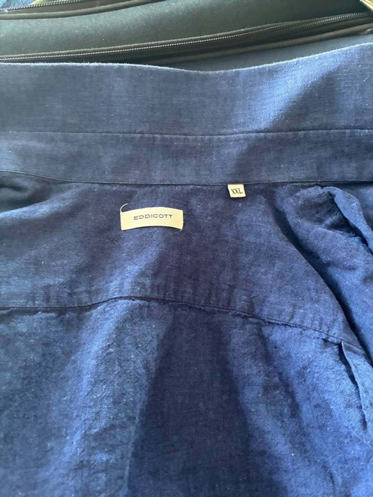 Eddicott Navy Blue Button Down Shirt