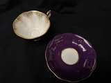 Royal Albert Provincial Flowers Purple Violet Teacup and Saucer - Image 6