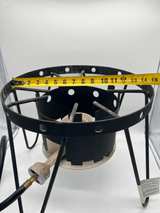 Outdoor Propane Single Burner Cooker Stand Fryer Seafood Boil w/ Hose Regulator - Image 5