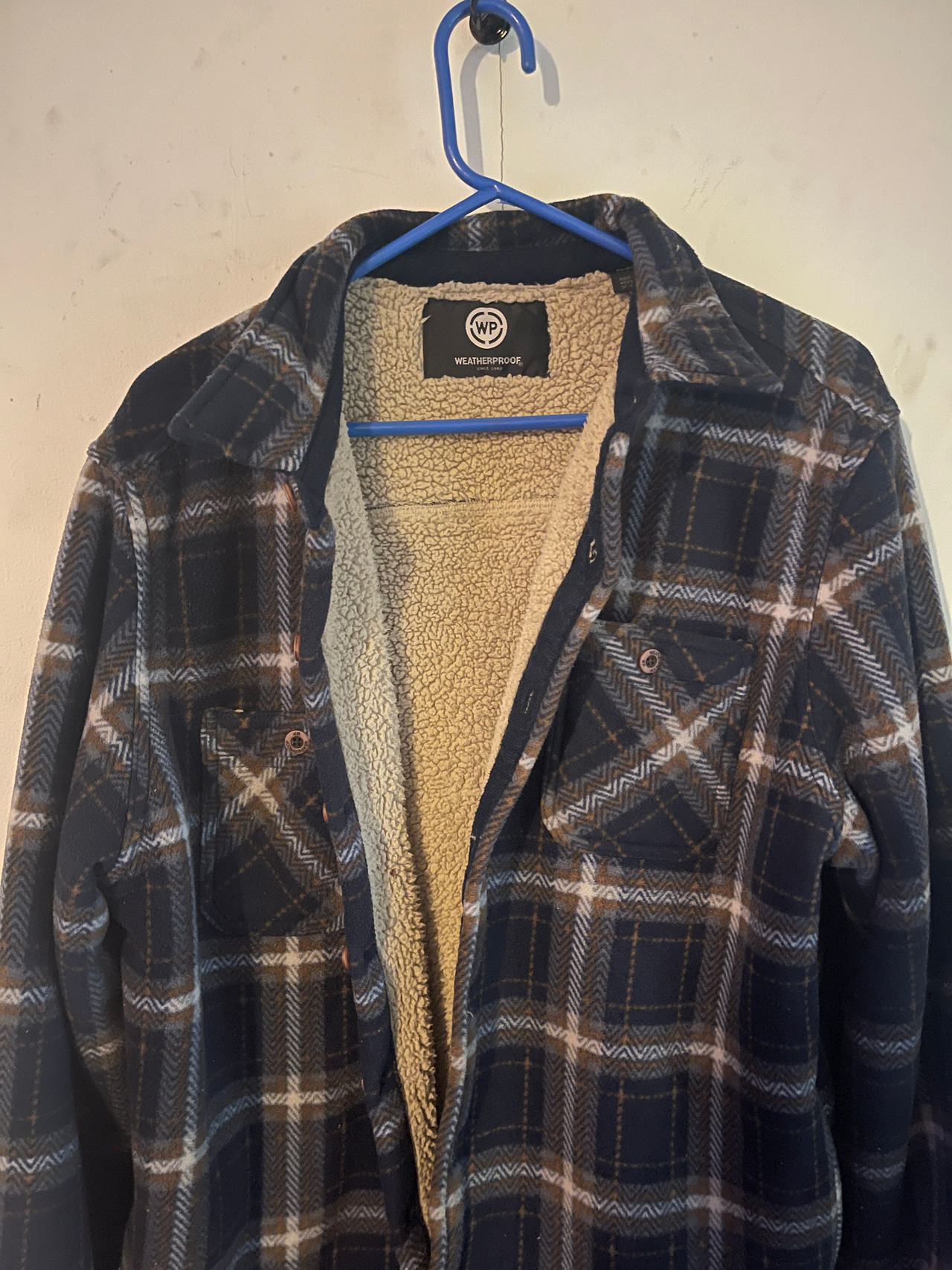 Weatherproof Sherpa Lined Flannel Shirt Jacket