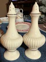Lenox Essex Ivory Porcelain Salt & Pepper Shakers - Image 1