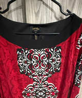 Laundry by Shelli Segal Damask Print Dress small red black and white - Image 1