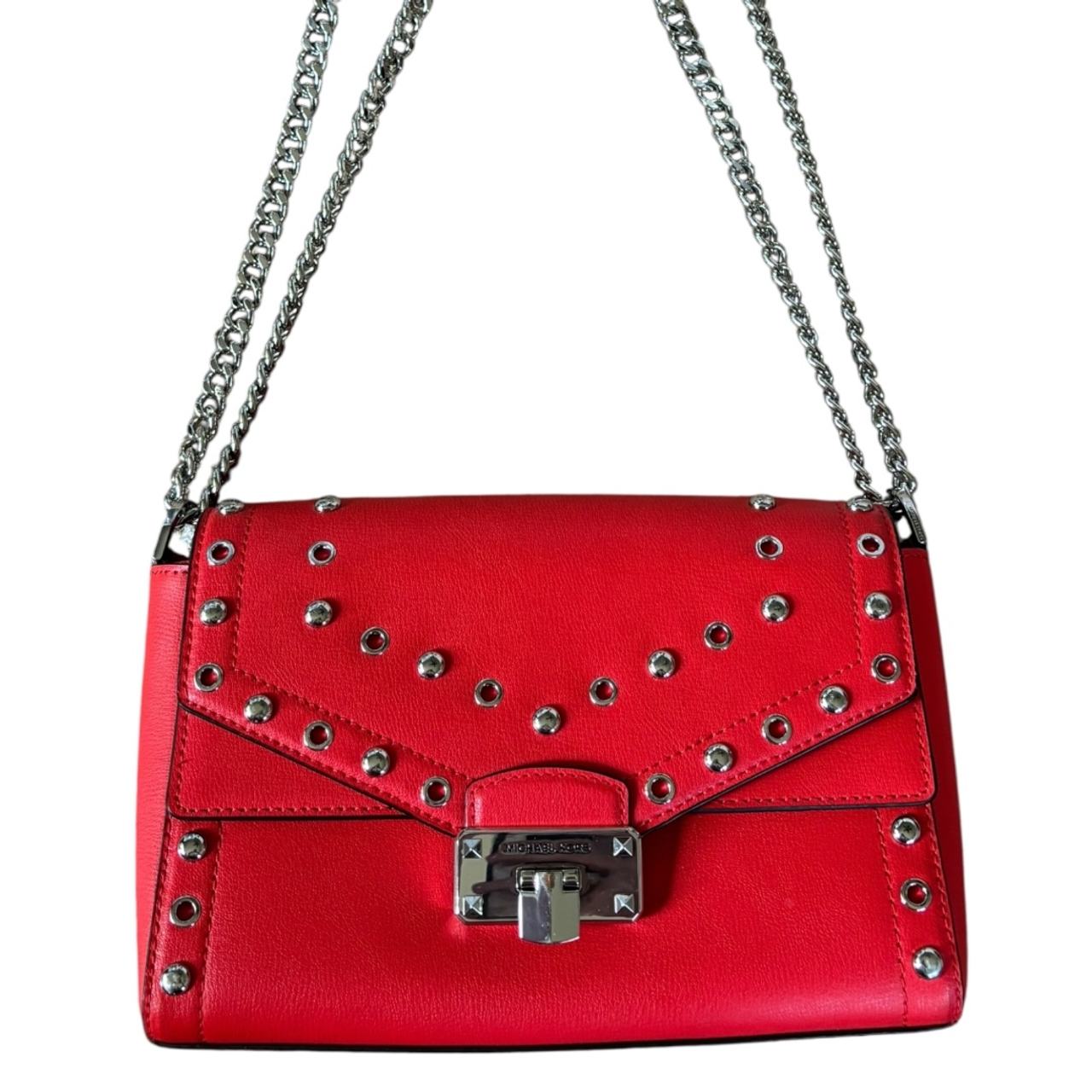 Michael Kors Whitney Large Studded Leather Shoulder Bag