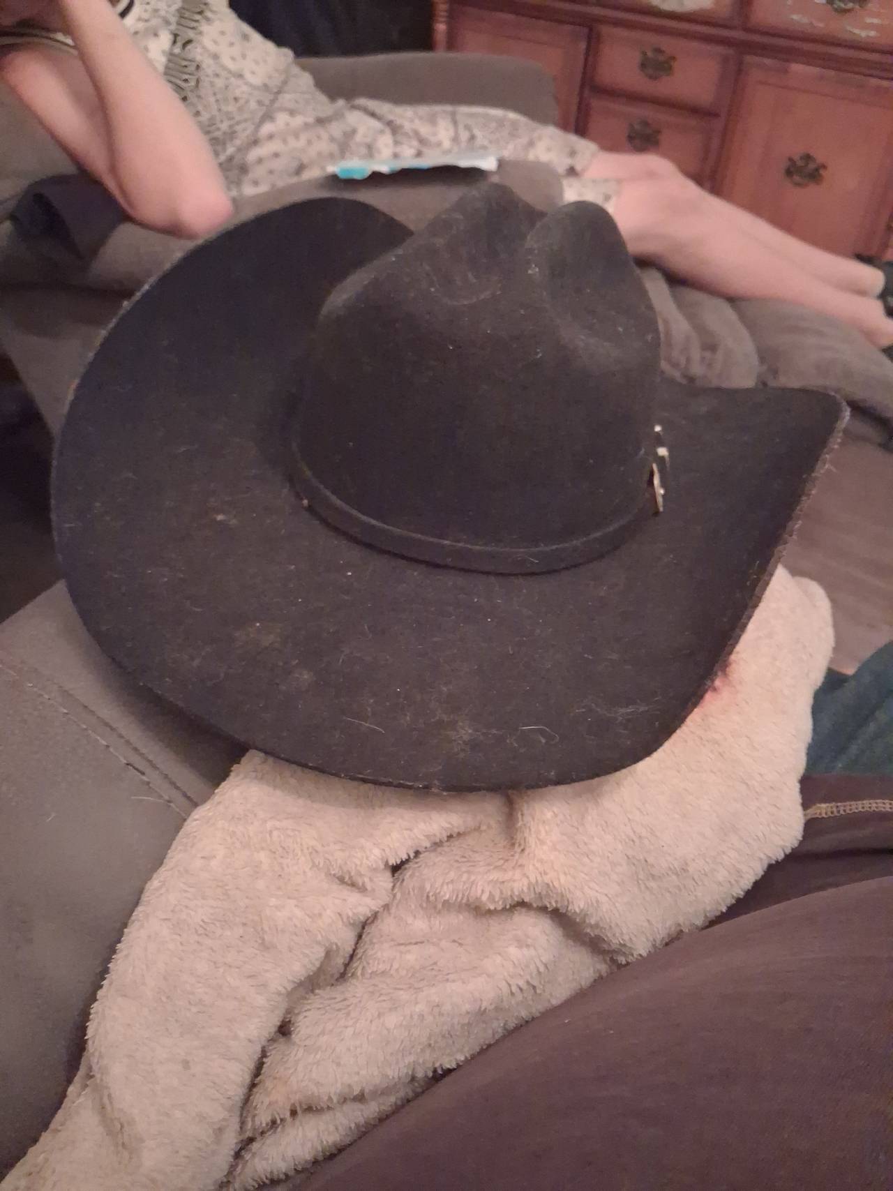 Stetson Black Felt Cowboy Hat