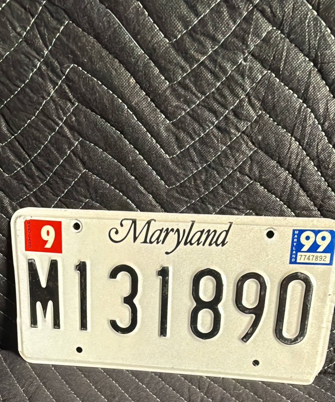 Maryland License Plate (1999)