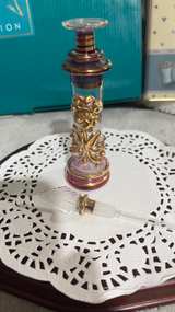 Vintage Egyptian Hand Blown Glass Perfume Bottle - Image 5